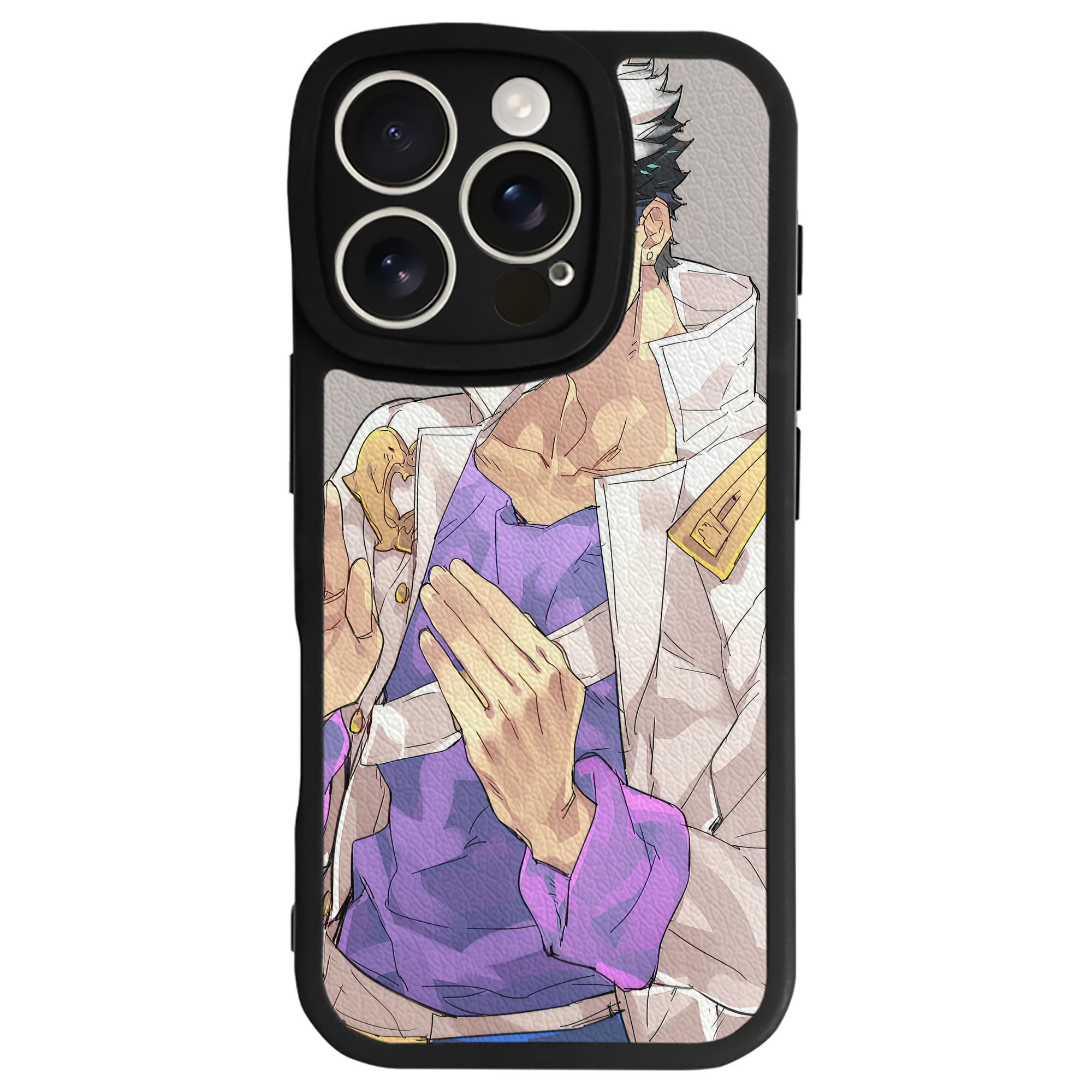 （画像用） ジョジョの奇妙な冒険 JoJo's Bizarre Adventure 【iPhone 16シリーズ対応】シリコンスマホケース（レザー調） 材質：シリコン
